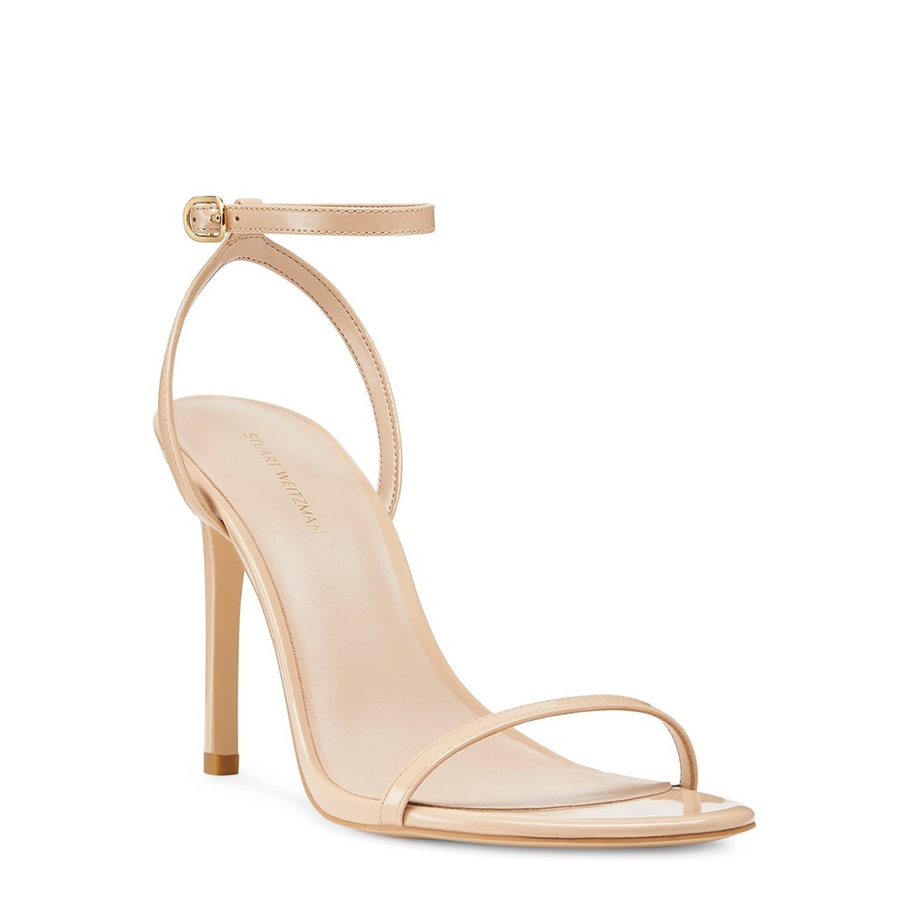Stuart Weitzman Dancer 95 Sandal in golden beige